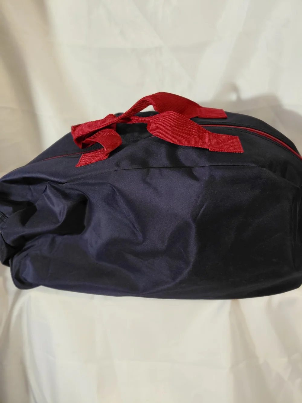 Ed Hardy Navy and Red New York Graphic Duffel Bag
